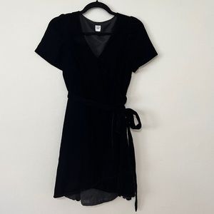 vintage gap mini wrap dress